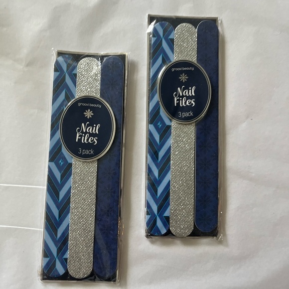 Lot of 2 Nail Files by Groovi Beauty 3 pack brand new - Picture 2 of 5